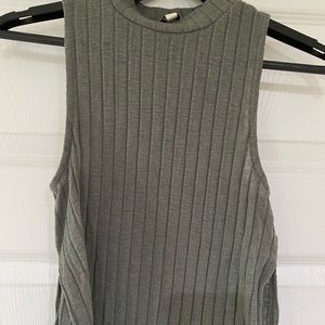Express Army Green Sweater Tank